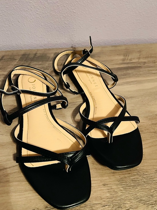 Journee Collection Shoes - Journee Collection Black Strappy Ankle Wrap Sandals